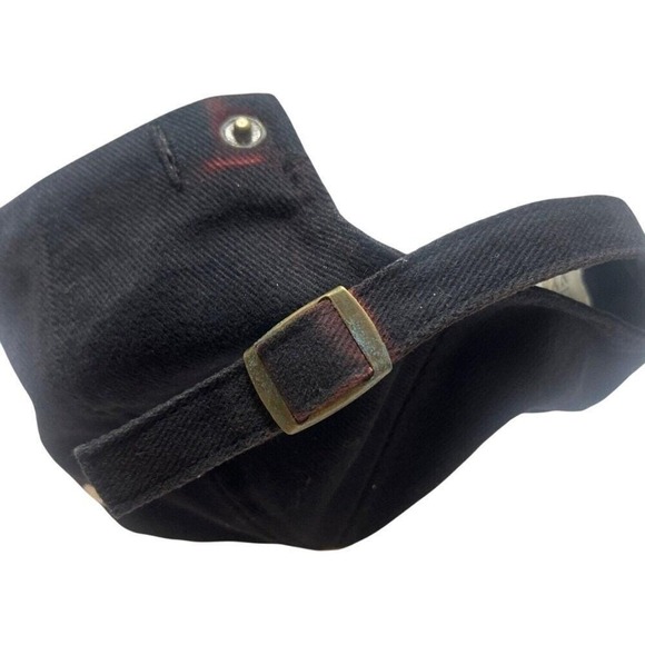 VTG 1998 NCAA Final Four San Antonio Snap Baseball Cap Black Adjustable Tan Read - Picture 4 of 6